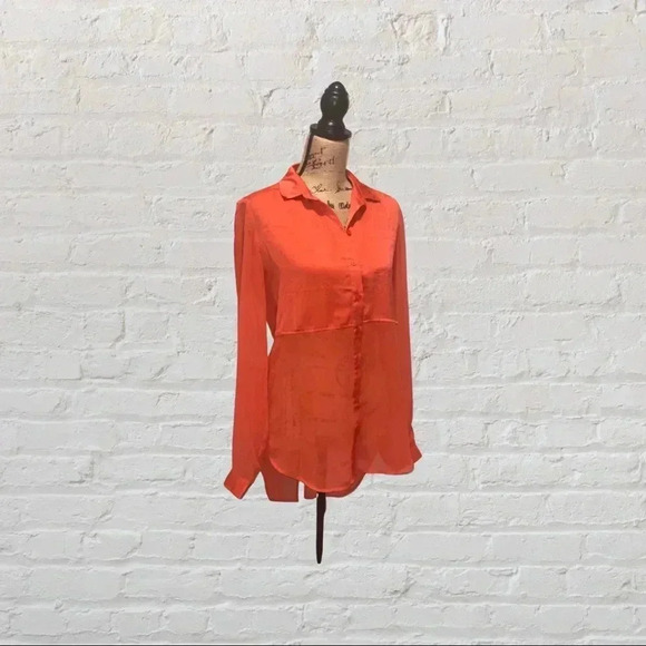 Free People Button Down Blouse - Sheer - Picture 3 of 6